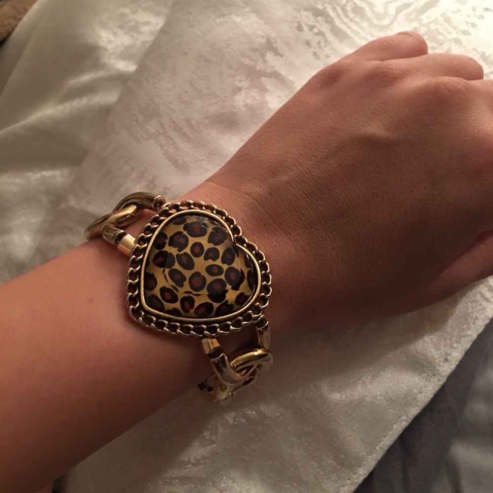 Betsey johnson cheetah bracelet